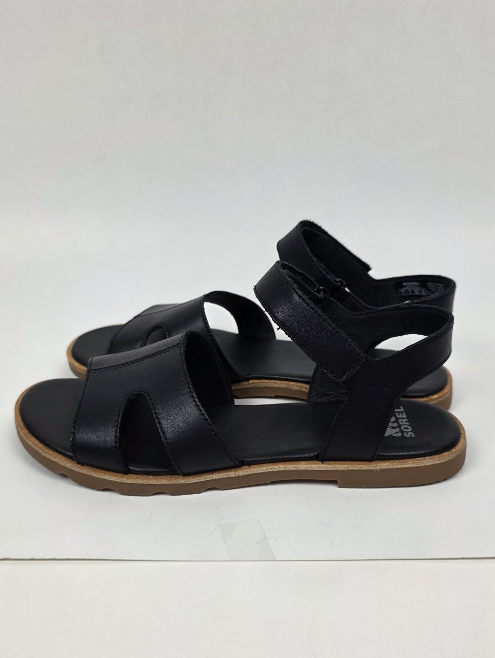 Sorel Ella lll Ankle Strap Sandal Leather Black - 7 - Picture 7 of 11